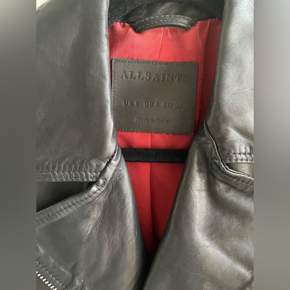 All Saints Leather Jacket - Picture 3 of 6